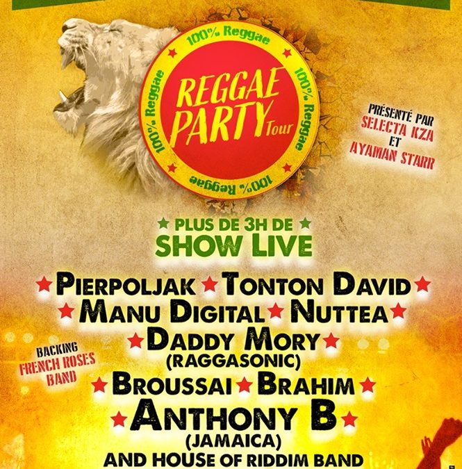 Reggae Party Tour Reporté en novembre 2020