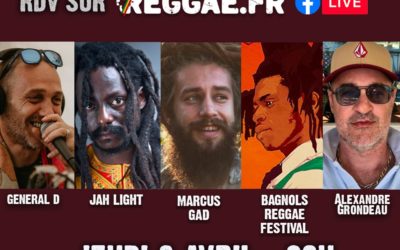 Marcus Gad – Jah Light et Bagnols Reggae Festival dans l’Apero Reggae.fr.